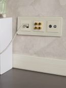 Рамка стеклянная 3 поста IEK BRITE BR-M32-G-41-K97 РУ-3-2-Бр песчаный RE
