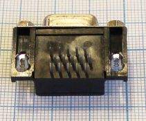 Розетка DHDPR-15F / DHR-15F угловая