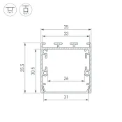 алюминиевый профиль ARH-LINE-S-3535-3000 ANOD 041826