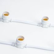 Гирлянда Belt-Light BC-WP-50M-40 2 жилы шаг 40см патроны E27 провод белый (50м) IP65