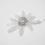 гирлянда фигурная на батарейках КЛИПСЫ Белый теплый  UL-00005484 ULD-S0200-010/STB/ CLIPS 2AA  IP20 Уценка!