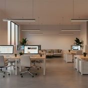 светильник  22W Белый дневной UL-00013168 ULO-K10D 22W-4000K-L50-H SILVER 220V IP40 линейный подвесной серебристый