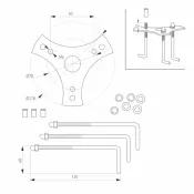 светильник 10W Белый теплый 046613 LGD-STEM-BOLL-H900 220V IP65 цилиндр стационарный черный