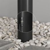 светильник DENKIRS без лампы NORD DK9743-BK 1хE27 220V IP65 цилиндр стационарный черный