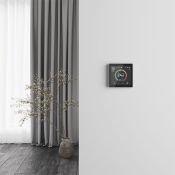 Терморегулятор WERKEL W1851101 сенсорный с Wi-Fi и LCD дисплеем для теплого пола белый