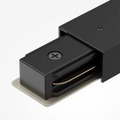 Коннектор с вводом питания для однофазного трека TRA001CB-11B Unity прямой черный