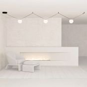 Готовый набор ременной трековой системы DENKIRS  45W Белый теплый Belty DK55SET24-01-BR подвесной коричневый