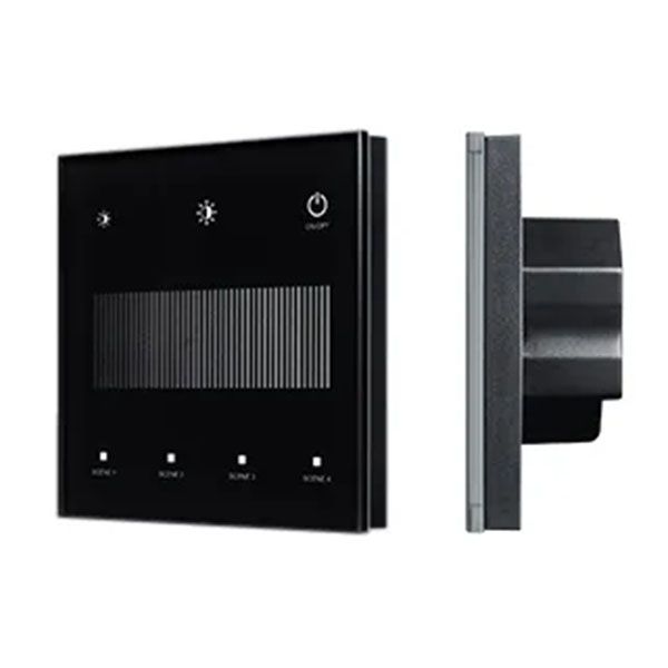 Сенсорная панель SMART-DALI-301-11-1G-4SC-DT6 (230V, встраиваемая, 2.4G) черная 046560