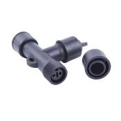 Соединитель для гирлянд Т-образный UL-00013228 UTC-F90 Y3 BLACK черный 1 вход-2 выхода IP67