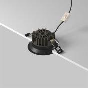 Встраиваемый светильник  10W  DL055-10W2.7-3-4K-B Окно/Okno 230V IP44 с переключателем цветовой температуры круглый чёрный