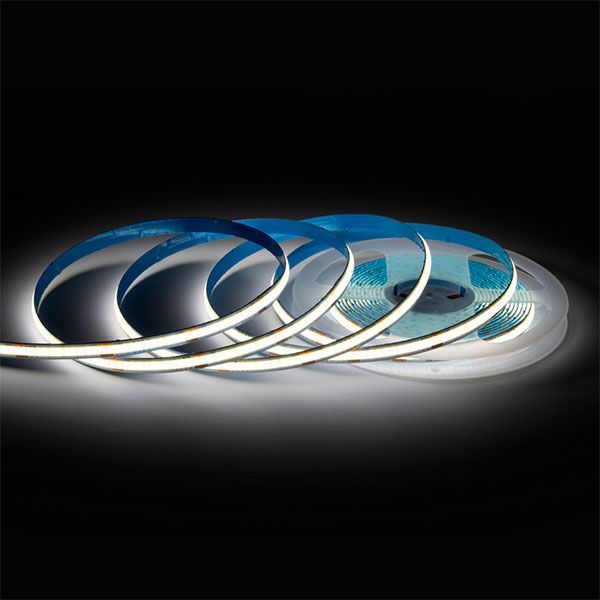 Светодиодная лента Белый дневной COB 24V 10W/m 312Led/метр 00-394 PRO 8мм IP20