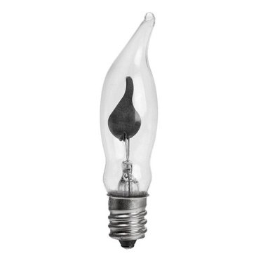 Лампа накал. для рождественских горок 220V 1.5W E12 с эффектом пламени 2 шт