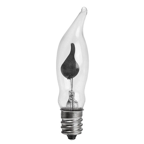 Лампа накал. для рождественских горок 220V 1.5W E12 с эффектом пламени 2 шт