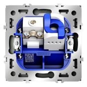 Розетка телевизионная встраиваемая VOLTUM S70 TV+RJ45 кат. 6 титан