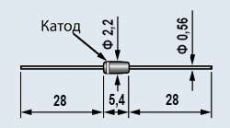 Стабилитрон     16V    0.125W КС216Ж1