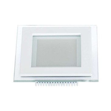 Встраиваемый светильник-панель   6W Белый теплый  015572 LT-S96x96WH стекло 220V IP20 квадратный белый