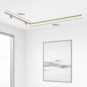 Готовый трековый набор DENKIRS  40W Белый теплый SET SHINE 05 1.5м накладной угловой латунь