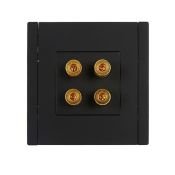 Розетка встраиваемая аудио IEK FORTE&PIANO FP139 черный FP-S40-K02