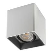 Накладной светильник DENKIRS без лампы SORO DK3030-WB GU5.3 квадратный белый/черный