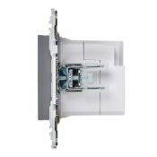 Розетка встраиваемая USB IEK SKANDY A+C 3,1А SK-U22-D31-K03 SK-R14Gr серый