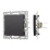 Заглушка c суппортом Arlight 044893 для розетки SCT-MGG-PL-BK черная