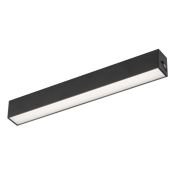 Магнитный трековый светильник  6W Белый дневной MAG-FLAT-25-L200 100deg  24V на магнитный шинопровод черный 033238