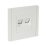 Розетка двойная RJ11+RJ45 IEK FORTE&PIANO кат.5E FP235 белый FP-KT20-O-1-K01