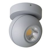 светильник   8W Белый теплый 051009 GLOBO LED 220V IP65  круглый накладной серый