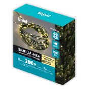 гирлянда РОСА Белый теплый UL-00012092 ULD-S20000-2000-DGA WARM WHITE IP20 DEW 200м
