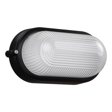 светильник  60W НПП1401  220V IP54 овальный накладной черный