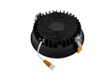 Встраиваемый светильник  20W Белый теплый  BQ009120-BL-WW 220V IP20 круглый черный