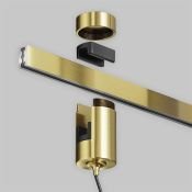Трековый подвесной светильник 12W Белый дневной TR157-1-12W4K-BS Фокус / Focus Led Flarity IP20 латунь