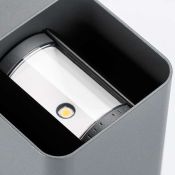 светильник  12W Белый теплый 021933 LGD-Wall-Vario-J2G-1 220V IP54  двухсторонний прямоугольный накладной серый