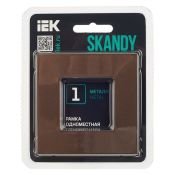 Рамка металлическая 1 пост IEK SKANDY SK-M12-M-K30 SK-F31Br шоколад
