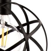 Люстра подвесная Lightstar без лампы 732417 GABBIA 1х40W E27 черный матовый