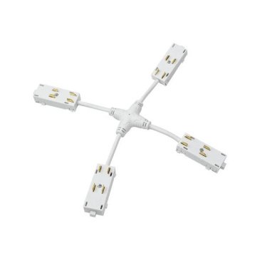 Соединитель для однофазного шинопровода SMART HIDE X-образный TR2116-WH гибкий белый