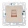 Розетка встраиваемая компьютерная IEK SKANDY SK-K10-1-K98 SK-K01Sa RJ45 кат.5E песочный