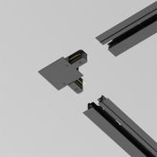 Коннектор L-образный для однофазного трека TRA002CL-11B Unity встраиваемый черный