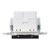 Розетка встраиваемая USB IEK SKANDY A+A 3,1А SK-U21-D31-K02 SK-R15Bl черный