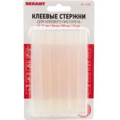 Клей-стержень 11мм L-100мм /прозрачный/ блистер 12 шт.