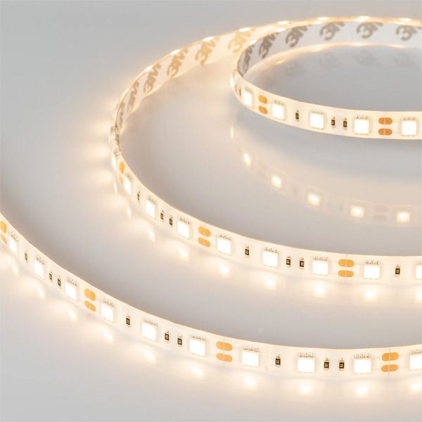 Светодиодная лента Белый теплый 5060 12V 14.4W/m  60Led/метр герм (силикон) 014692(3) RTW-SE-B60-10mm LUX