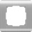 Рамка пластик 1 пост WERKEL Stream WL12-Frame-01 / W0012106 серебряный Уценка!!!