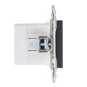 Розетка встраиваемая USB IEK SKANDY A+C 3,1А SK-U22-D31-K48 SK-R14T титан