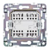 Выключатель встраиваемый двухклавишный проходной IEK SKANDY SK-V22-0-10-K03 SK-V05Gr серый