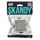 Выключатель встраиваемый одноклавишный с подсветкой IEK SKANDY SK-V10-1-10-K50 SK-V07N металл никель