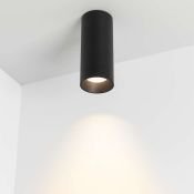 светильник   8W Белый теплый 027506 SP-POLO-SURFACE-R65  220V цилиндр  накладной черный с черной вставкой