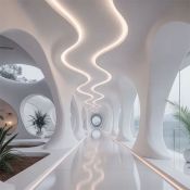 Светодиодная лента Белый теплый 2835 220V 14W/m 84Led/метр герм (PVC-трубка ПВХ экструзия) 054691 ARL-PV-A84-17mm Warm3000 FlickerFree (10м)