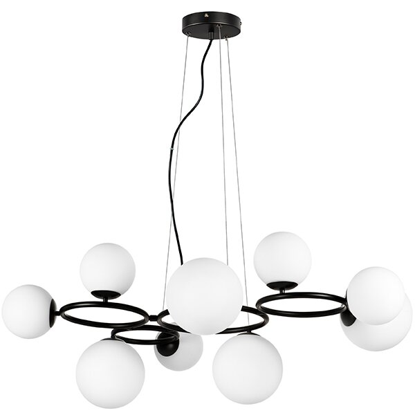 Люстра подвесная Lightstar без лампы 815097 GLOBO 9х40W G9 белый/черный