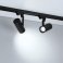 Трековый светильник  18/25W Белый-MIX LGD-URANUS-4TR-R75 Warm3500-MIX (WH, side holder) 20-50deg на шинопровод черный 055807