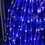 Умная гирлянда «Конский хвост» RGB серебристая нить, управление с приложения, USB, 10 нитей 1,5 м., USB, 150 Led, IP20